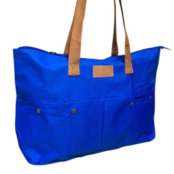 Bags New Blue Packable Tote Travel Bag Poshmark